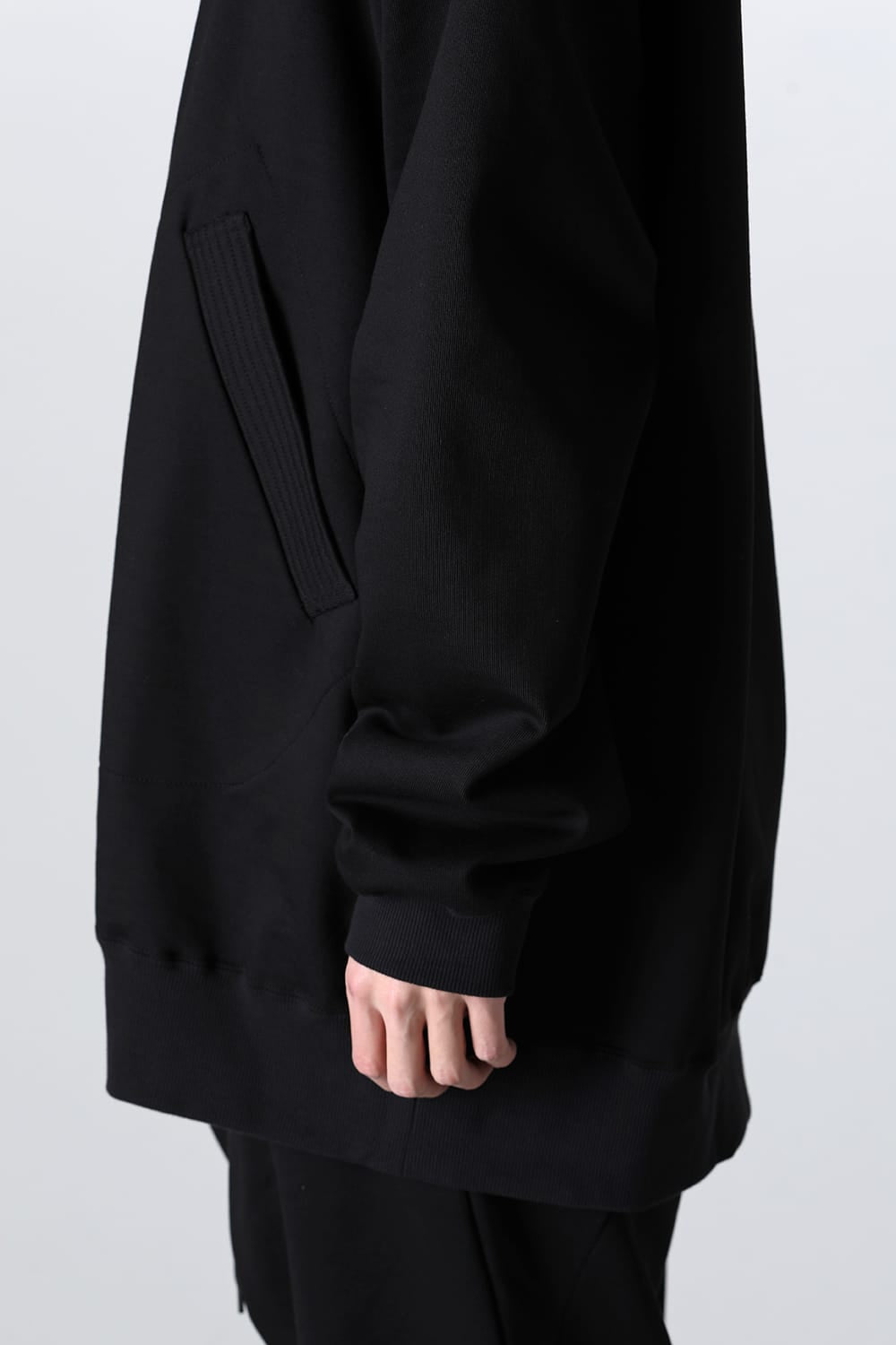 Sweat Long Hoodie Black