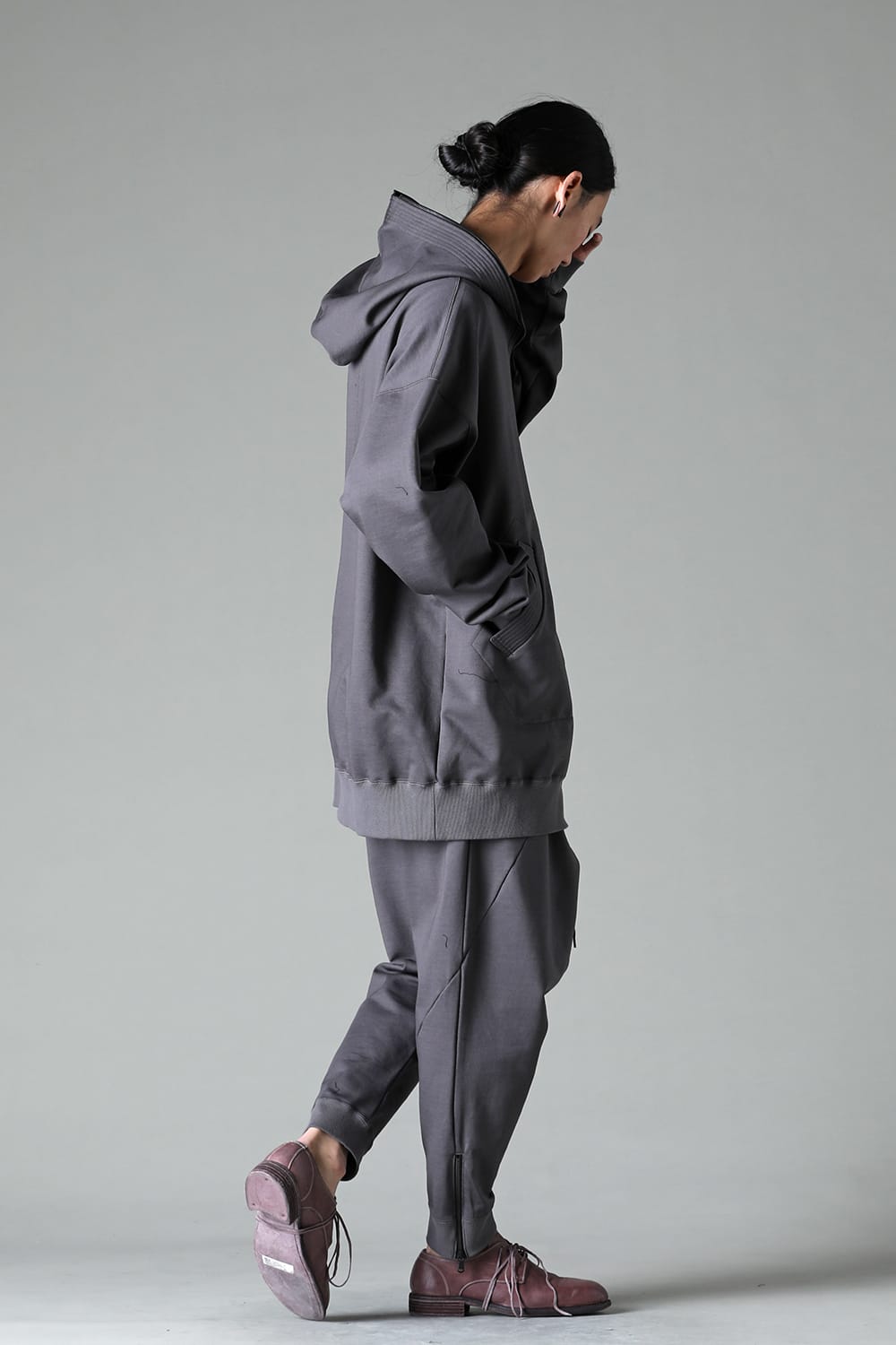 Sweat Long Hoodie Gray