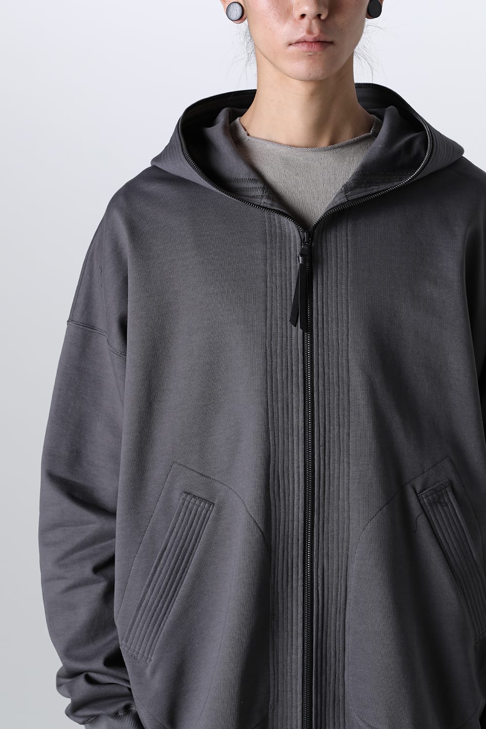 Sweat Long Hoodie Gray