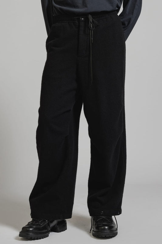 Wool Fulling Product Dyed Wide Pants