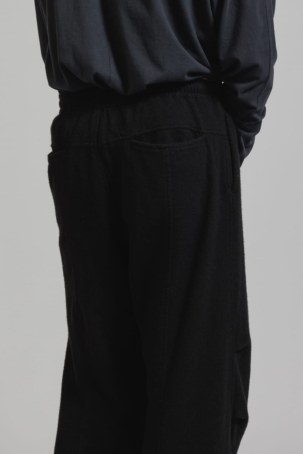 Wool Fulling Product Dyed Wide Pants