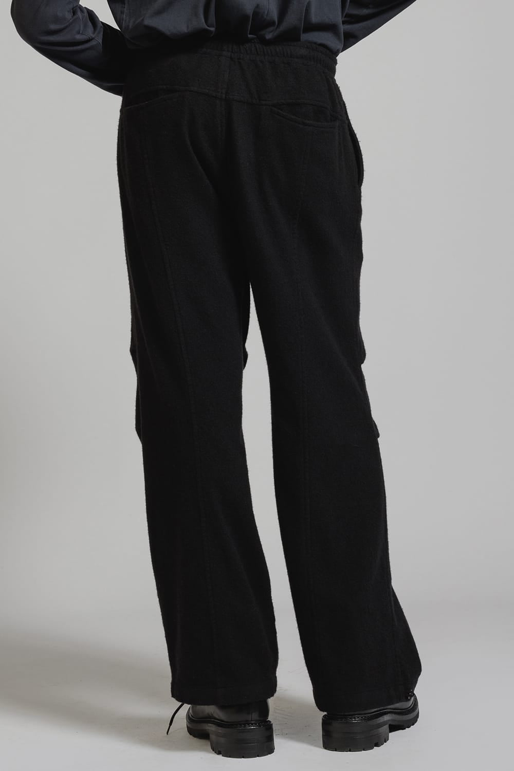 Wool Fulling Product Dyed Wide Pants