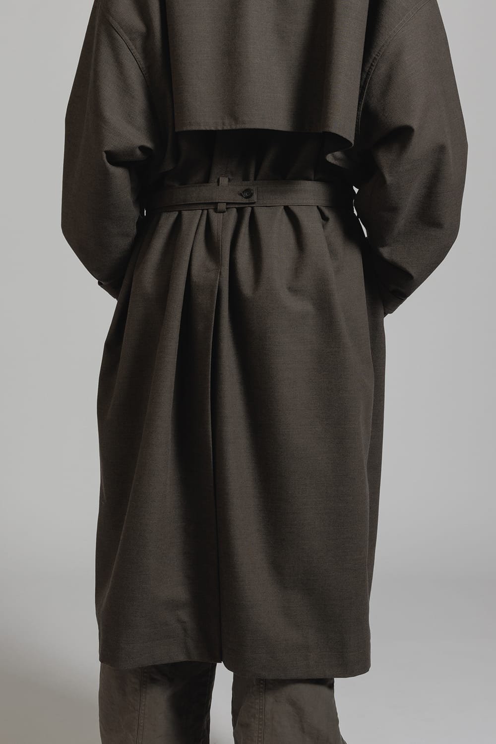 Shark Skin Collarless Coat