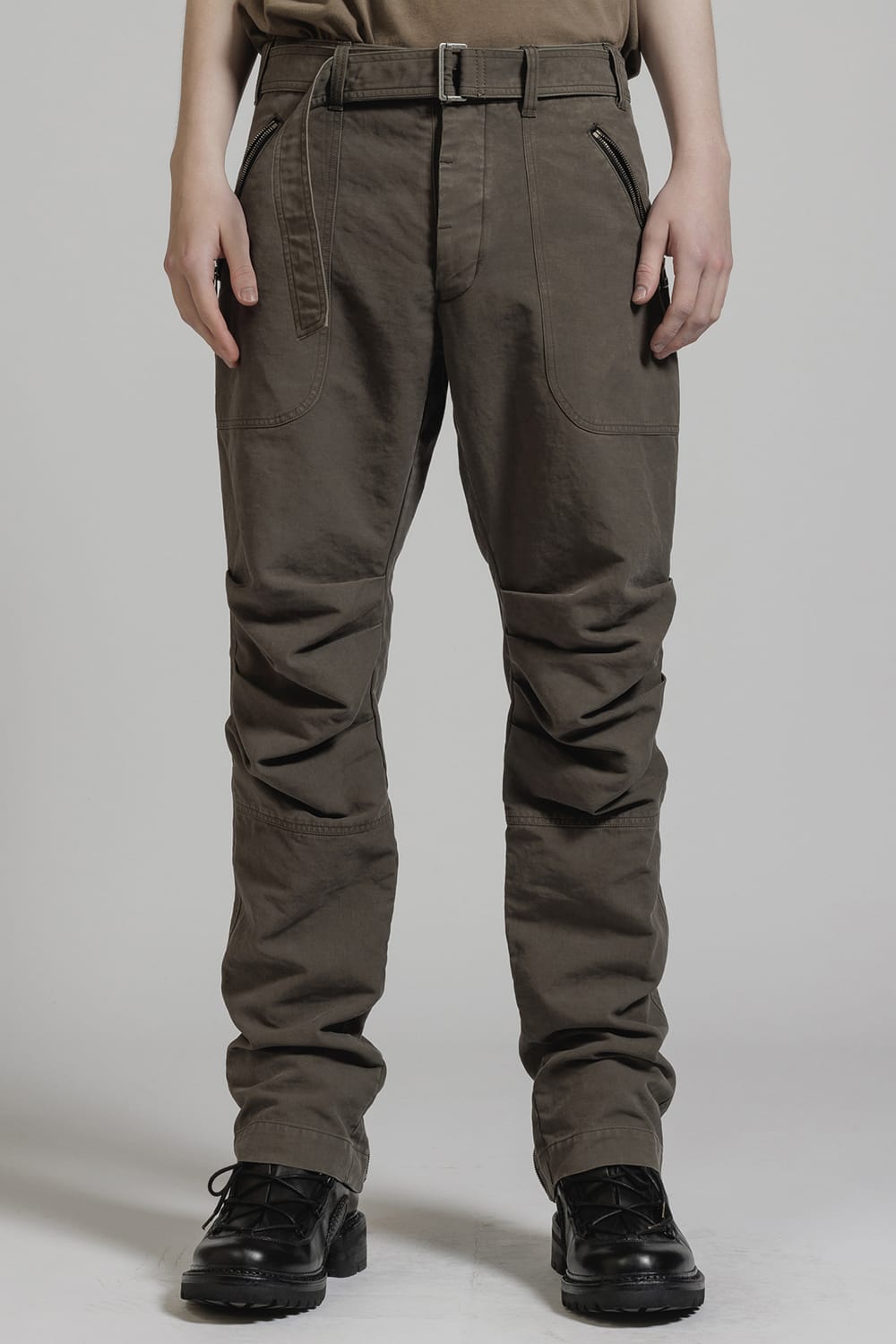 Product Dyed Knee Gathering Pants
