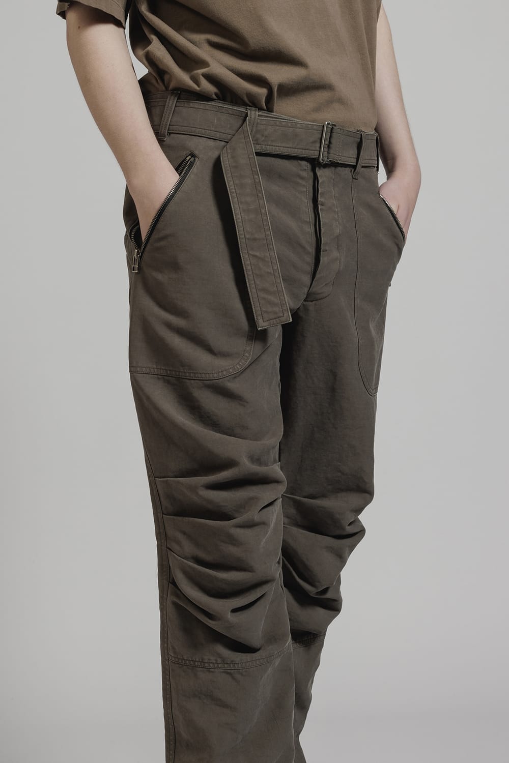 Product Dyed Knee Gathering Pants