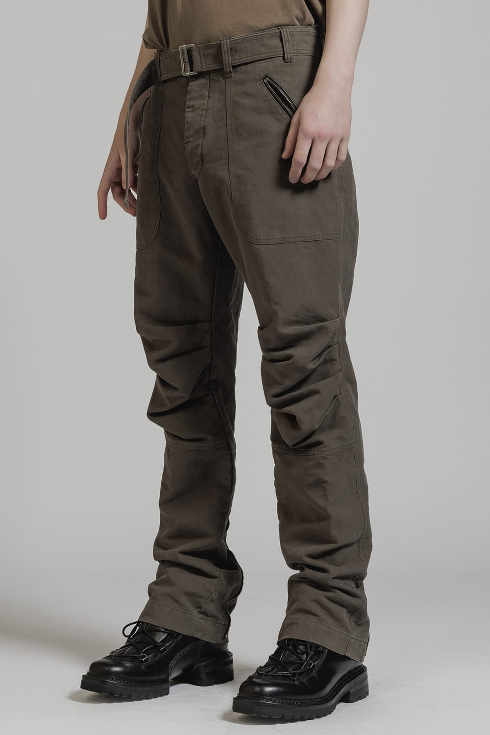 Product Dyed Knee Gathering Pants