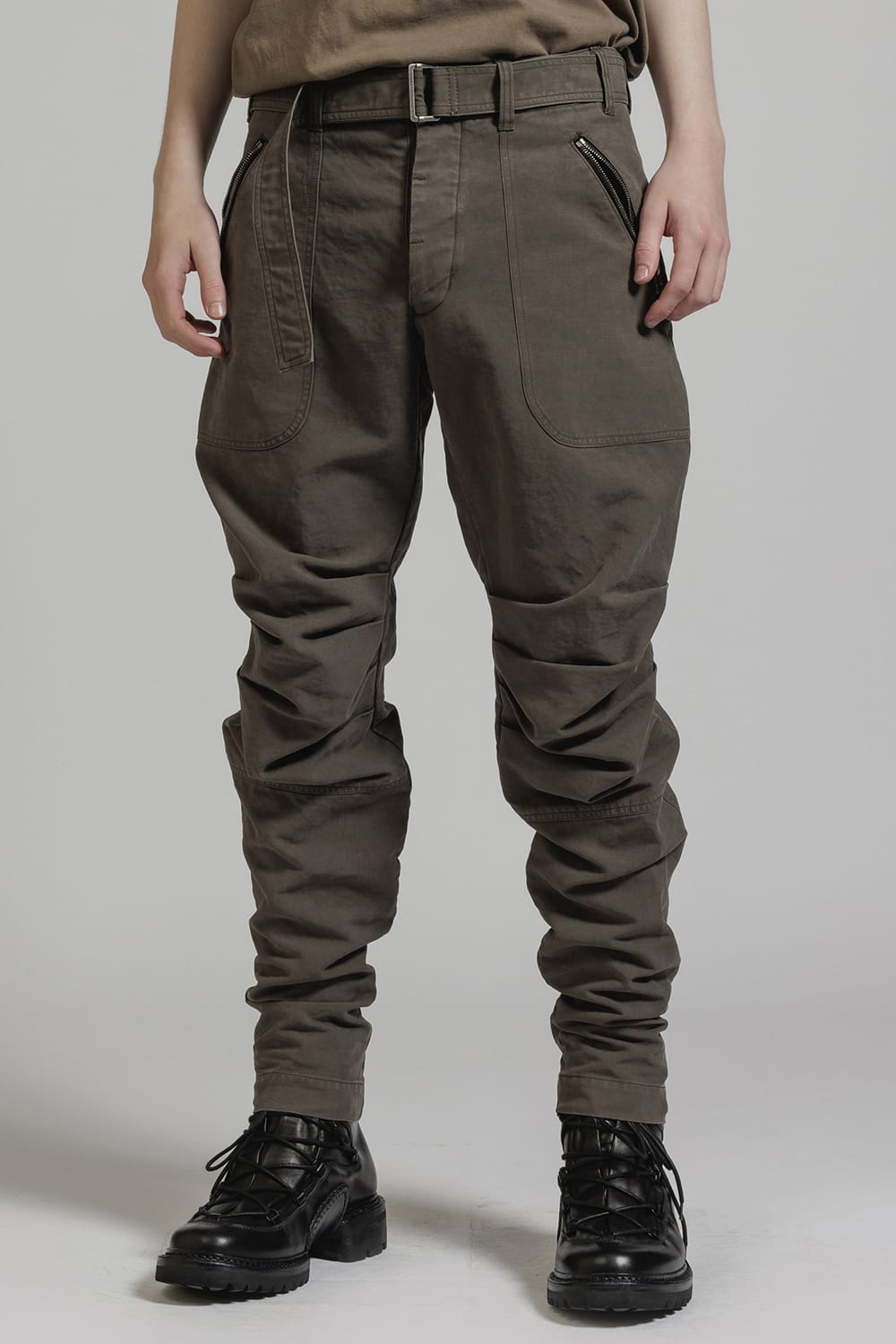 Product Dyed Knee Gathering Pants