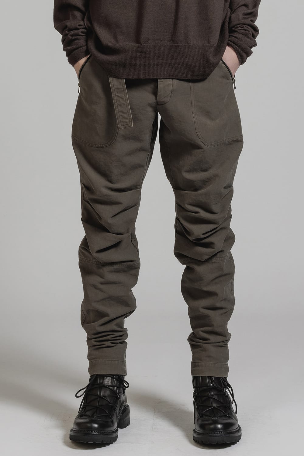 Product Dyed Knee Gathering Pants