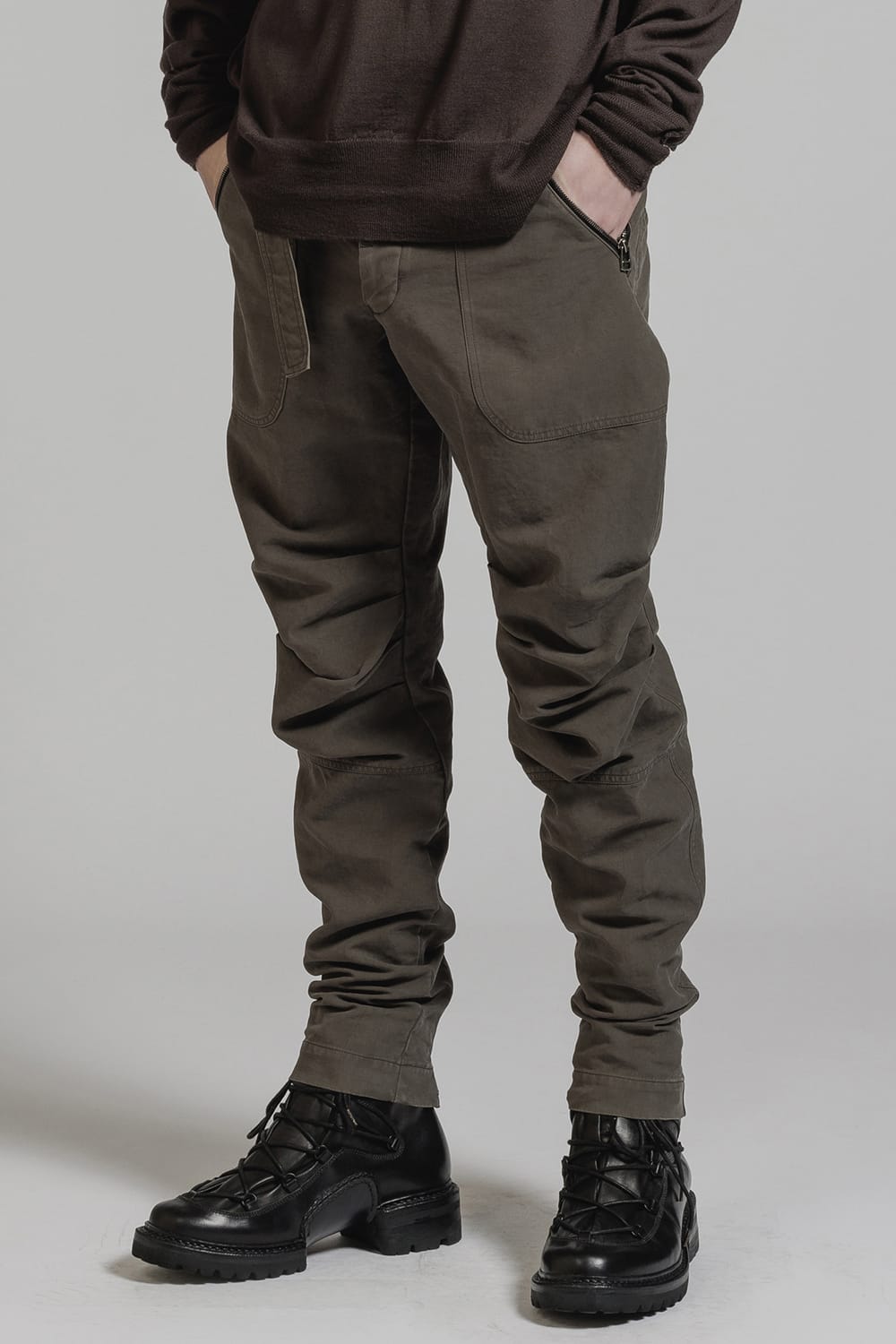 Product Dyed Knee Gathering Pants