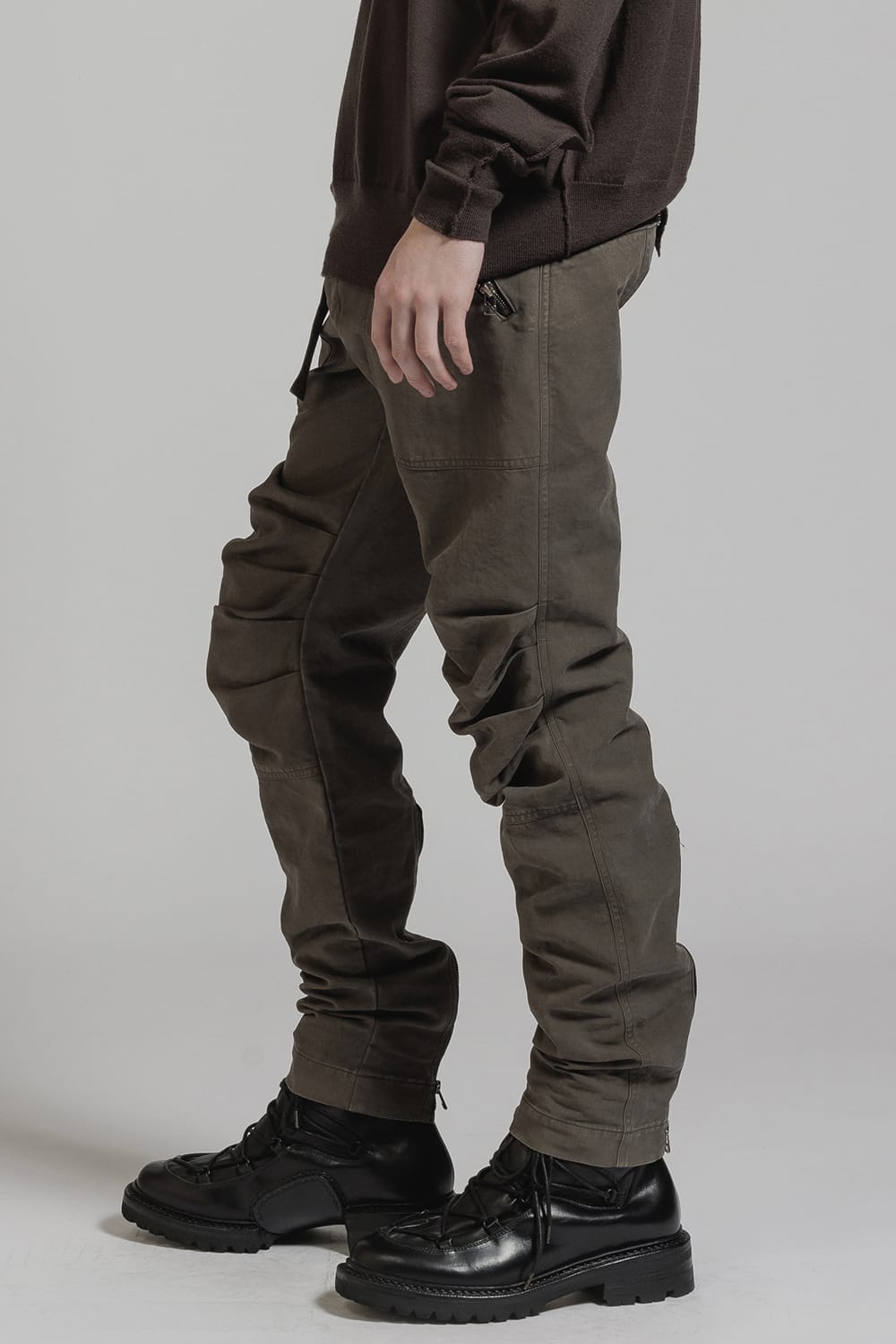 Product Dyed Knee Gathering Pants