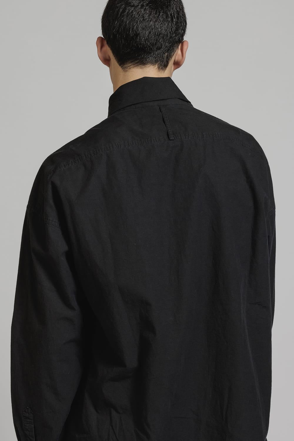 Diagonal Open High Neck Shirt