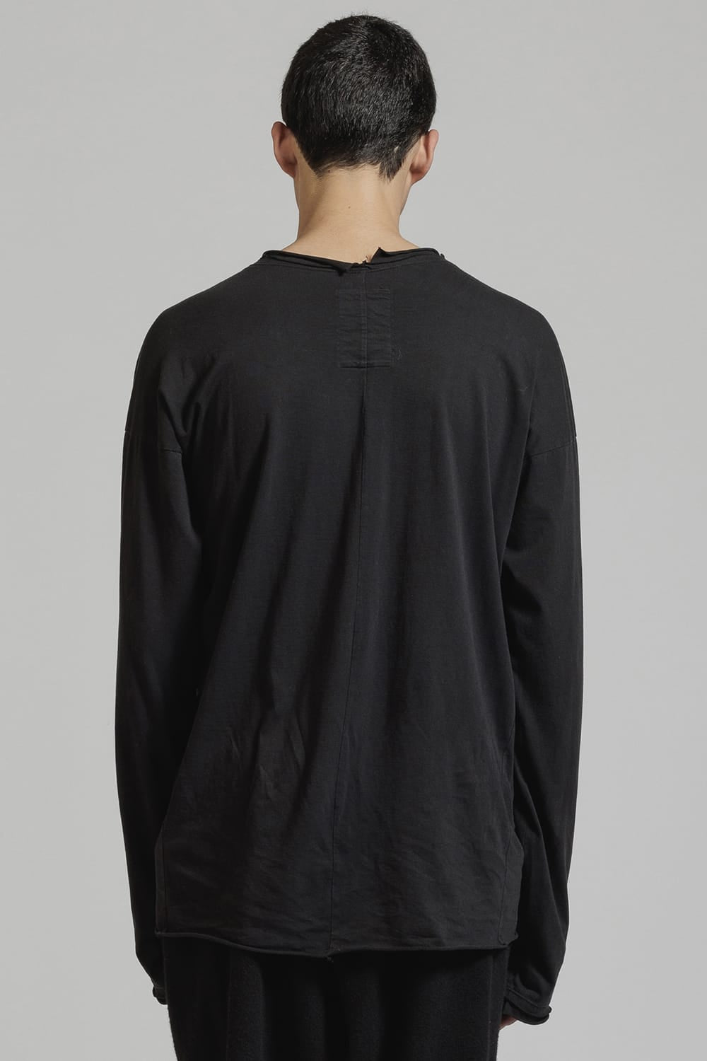 Product Dyed Cut off Long Sleeve T-Shirt