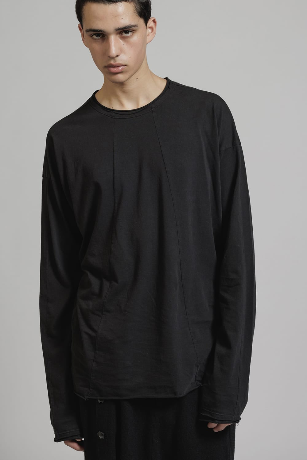 Product Dyed Cut off Long Sleeve T-Shirt