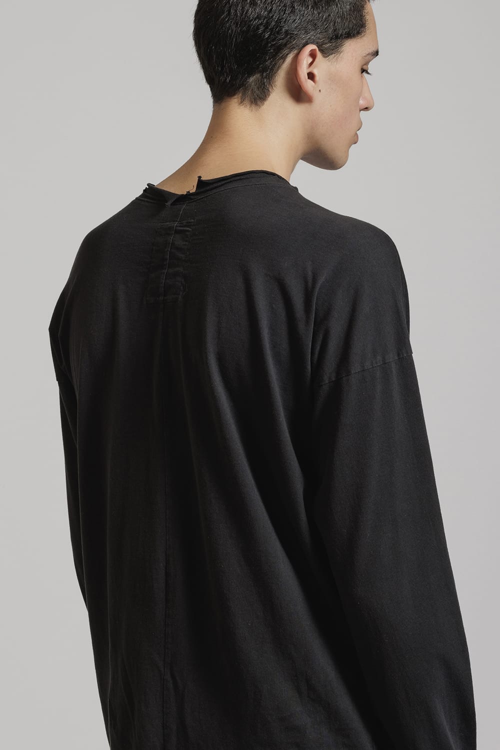 Product Dyed Cut off Long Sleeve T-Shirt