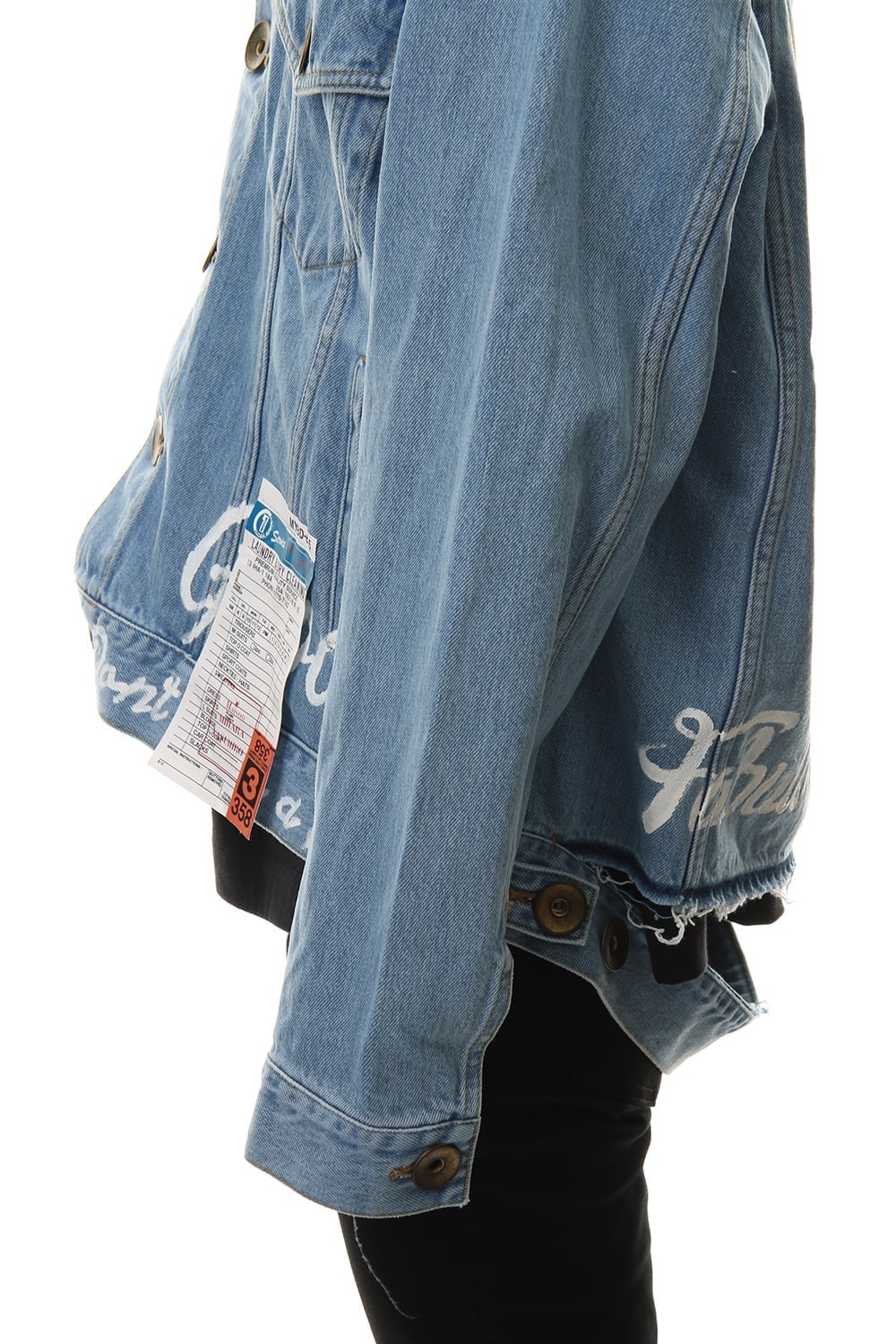 PAINTED DENIM BLOUSON Indigo