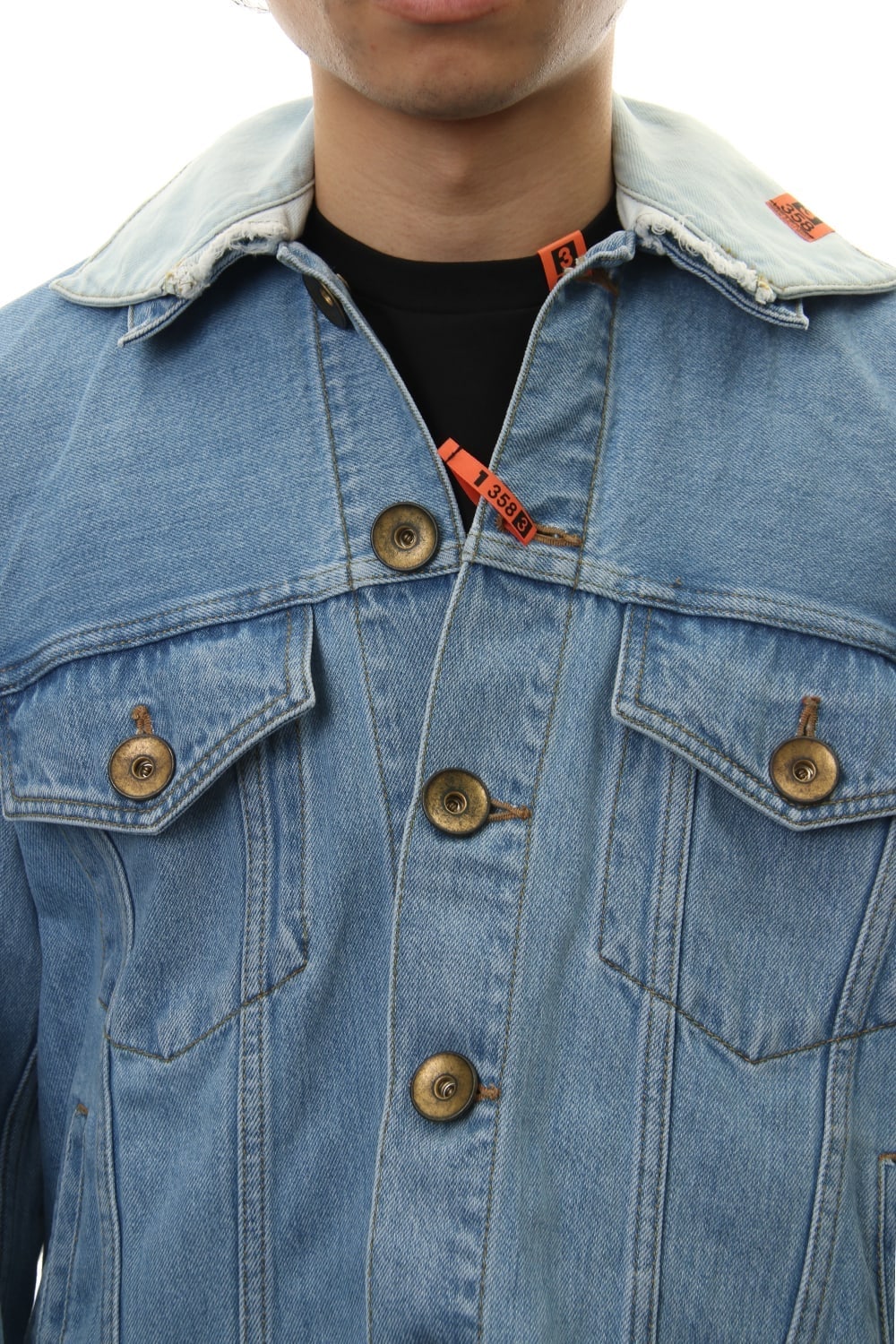 PAINTED DENIM BLOUSON Indigo