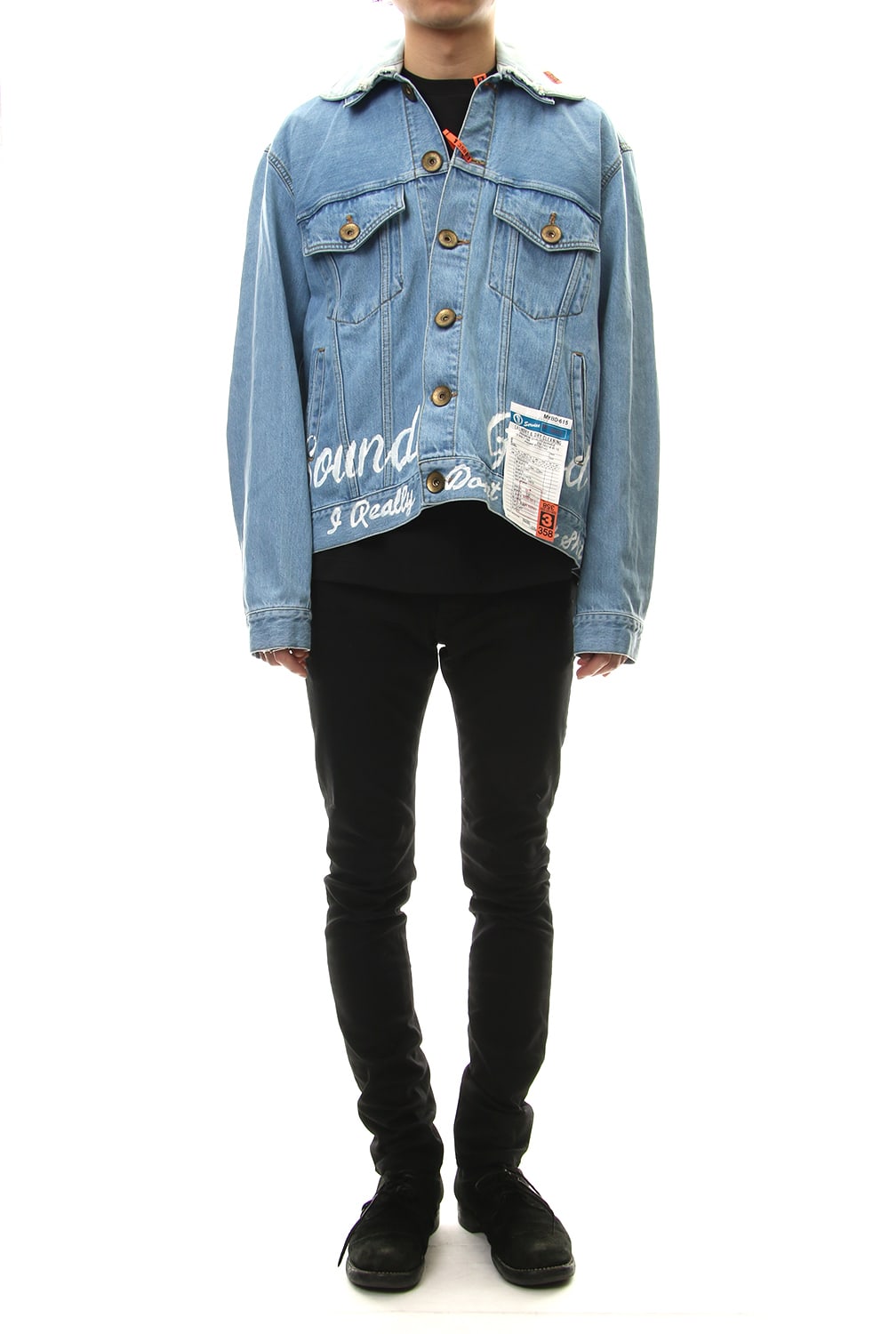 PAINTED DENIM BLOUSON Indigo