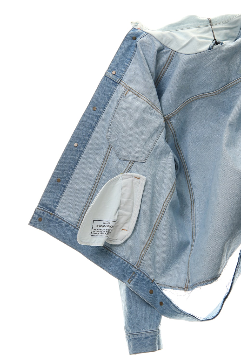 PAINTED DENIM BLOUSON Indigo