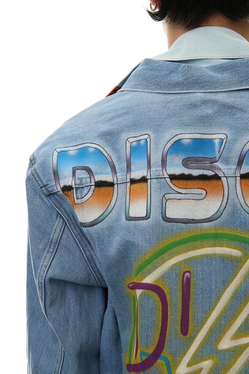 PAINTED DENIM BLOUSON Indigo