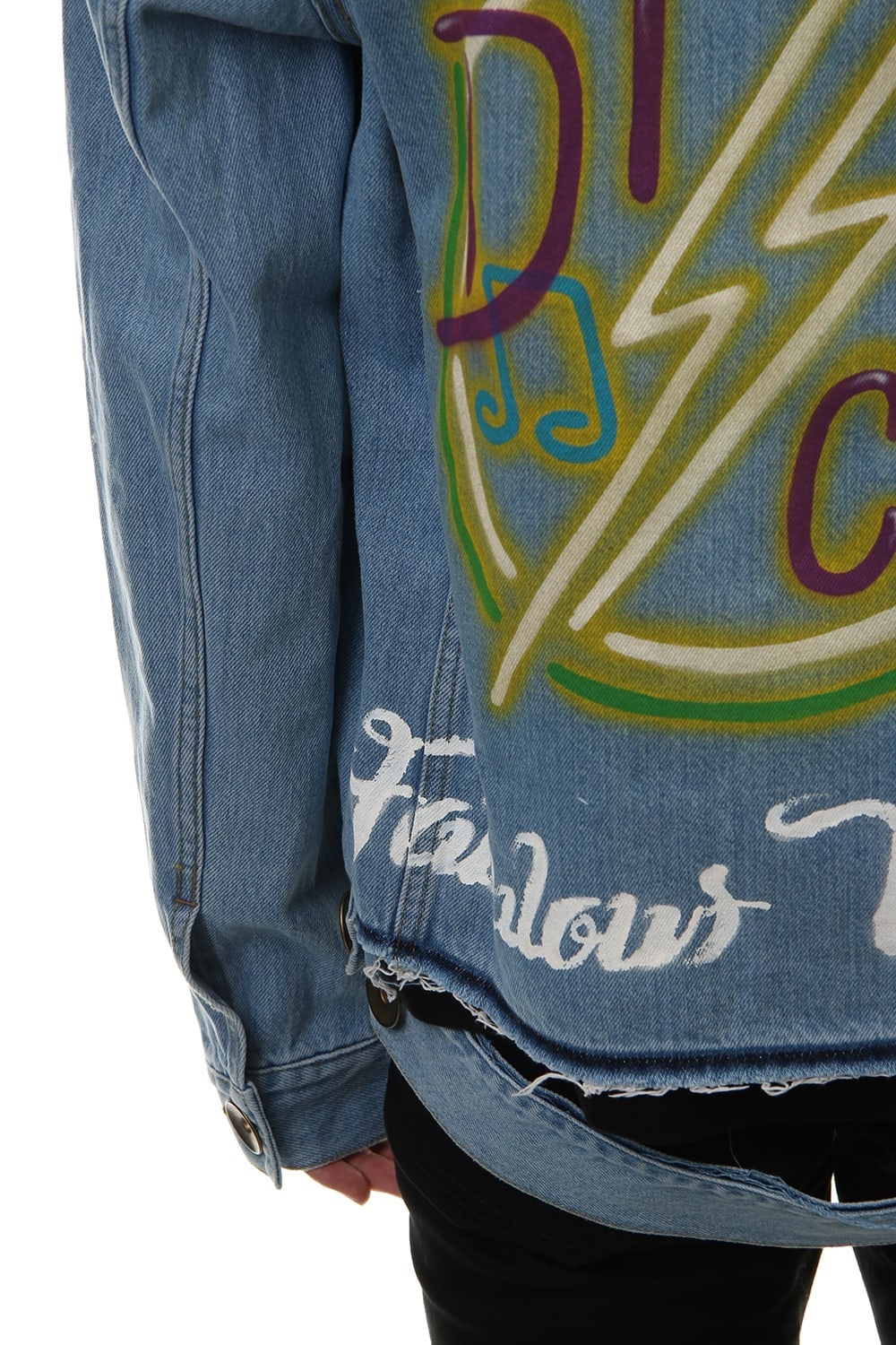 PAINTED DENIM BLOUSON Indigo