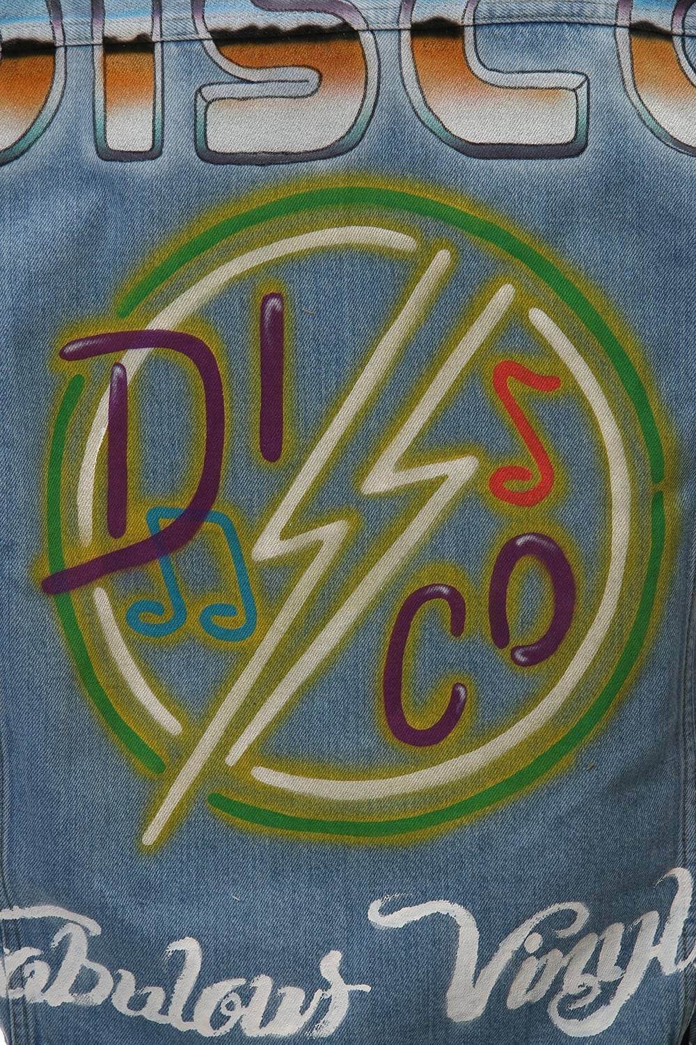 PAINTED DENIM BLOUSON Indigo