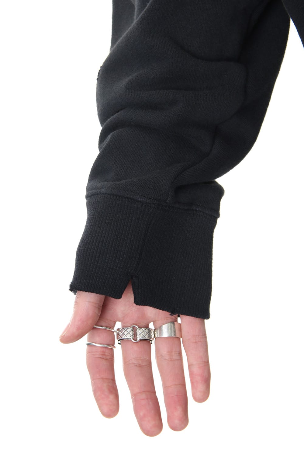 Damaged Hoodie Black