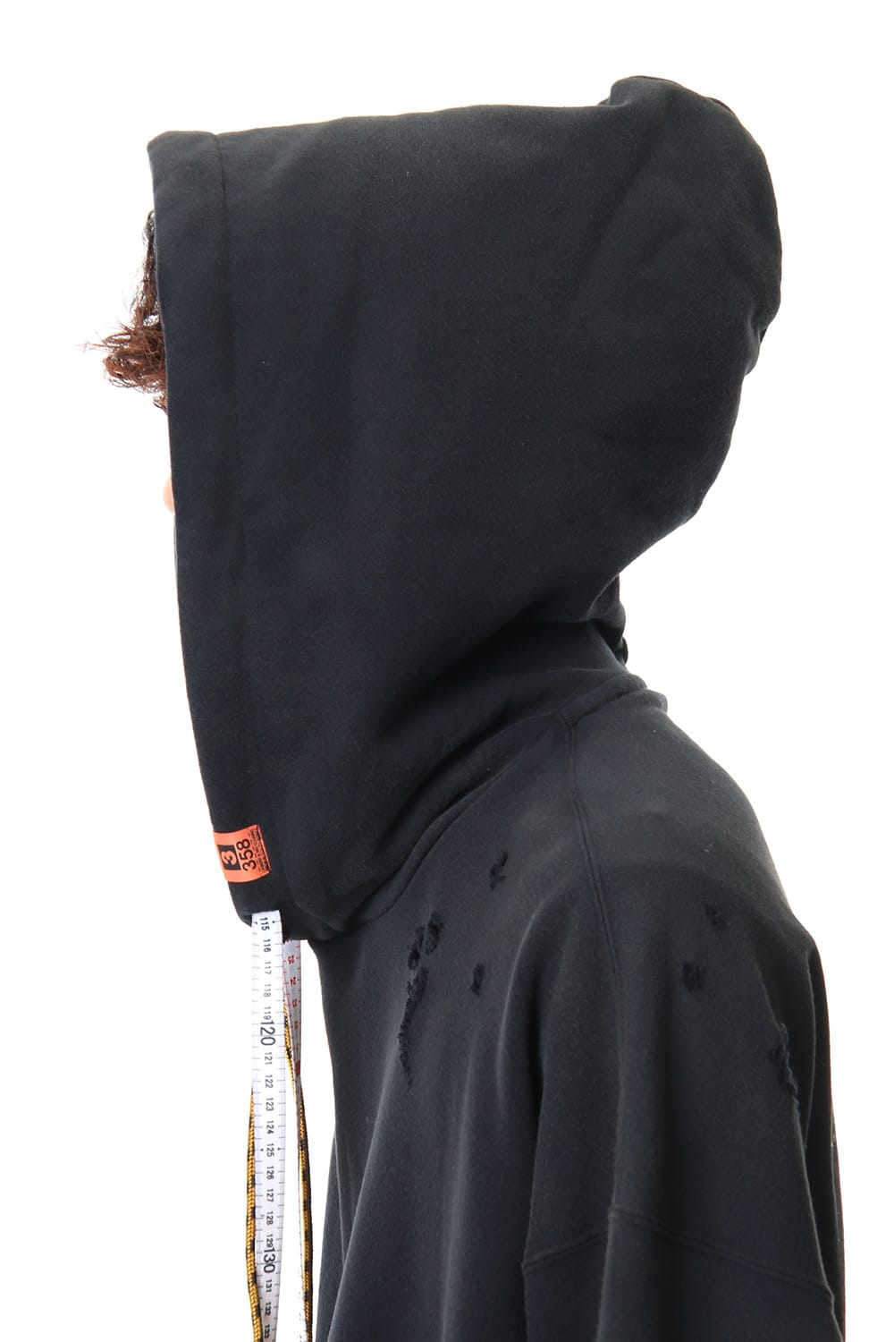 Damaged Hoodie Black