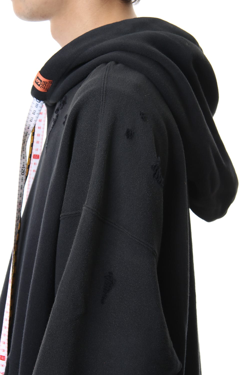 Damaged Hoodie Black