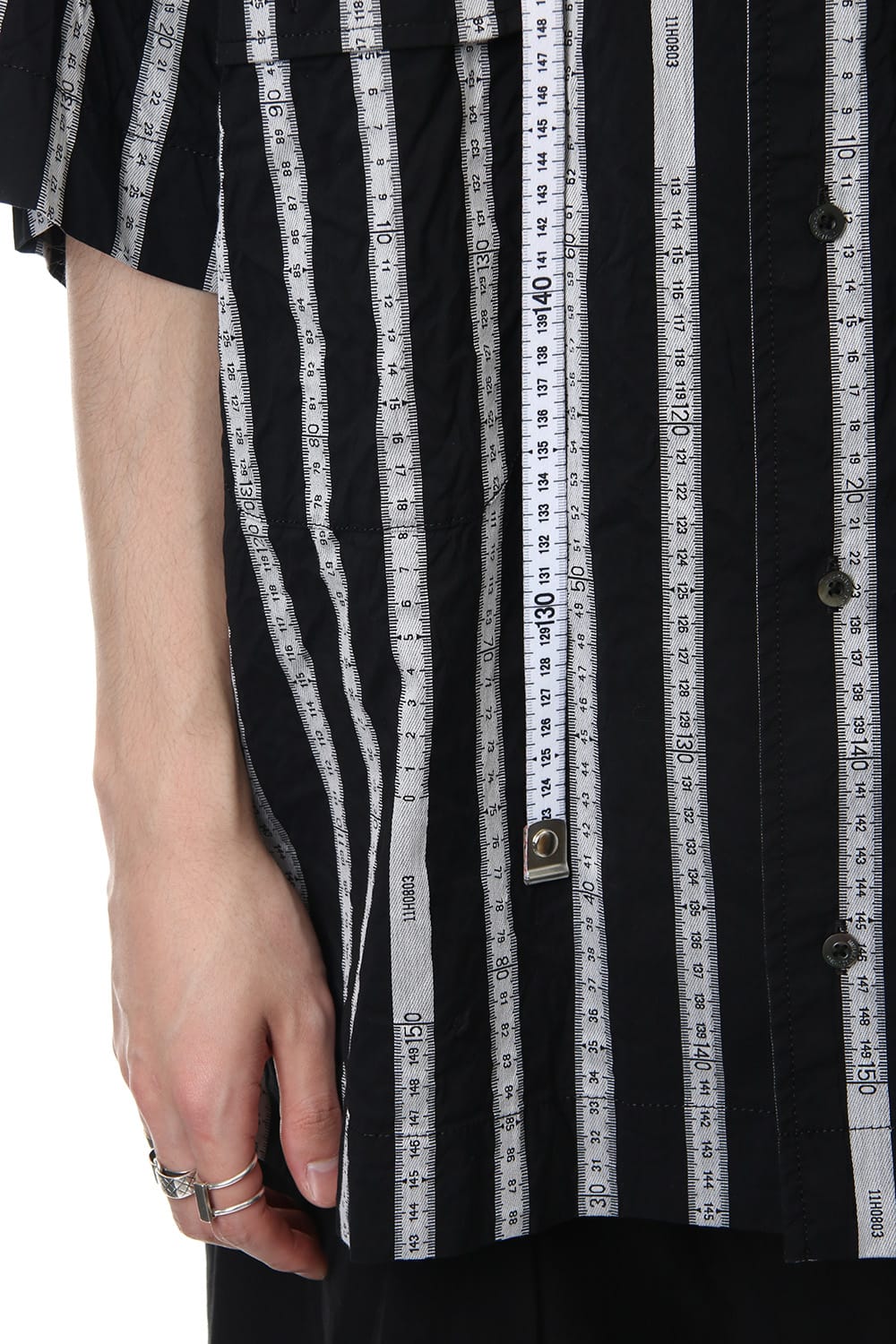 MAJOUR JAQUARD H/S SHIRT Black