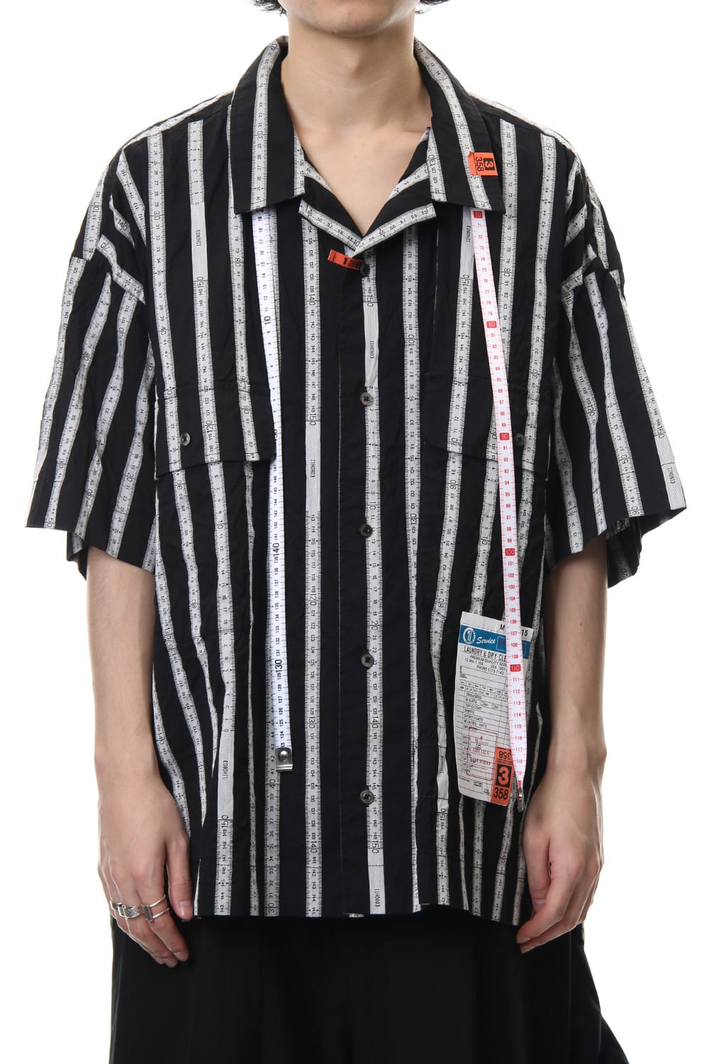 MAJOUR JAQUARD H/S SHIRT Black