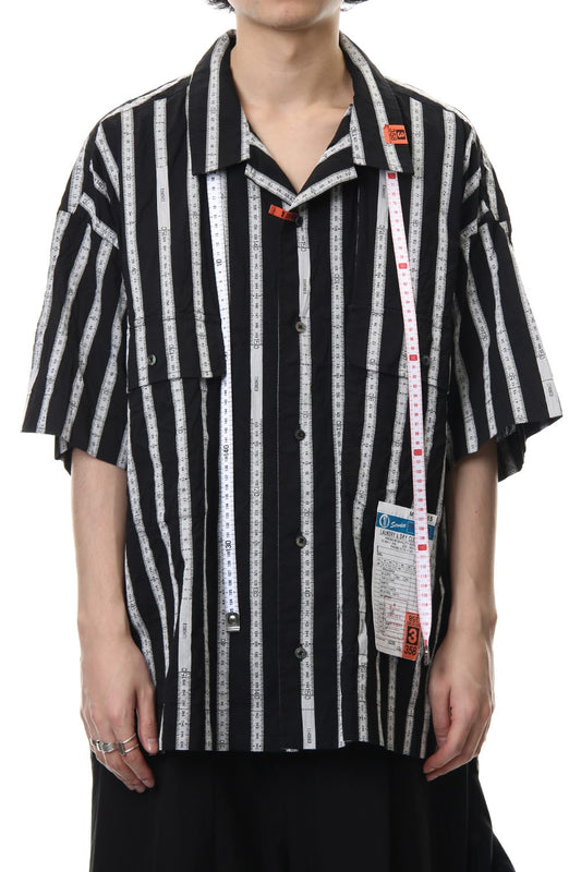 MAJOUR JAQUARD H/S SHIRT Black