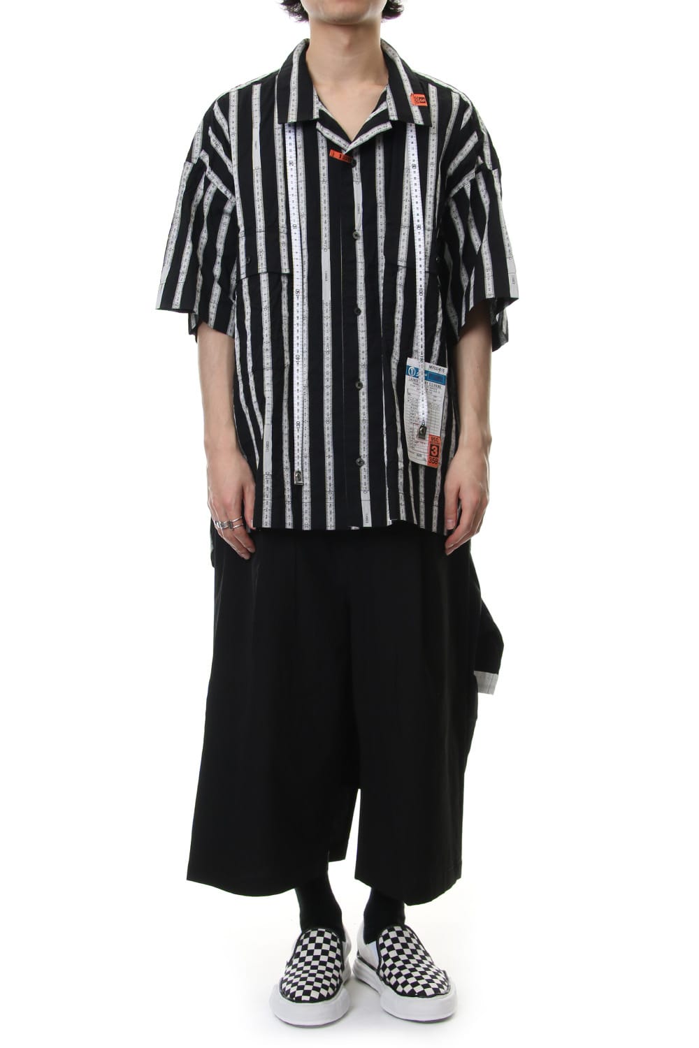 MAJOUR JAQUARD H/S SHIRT Black