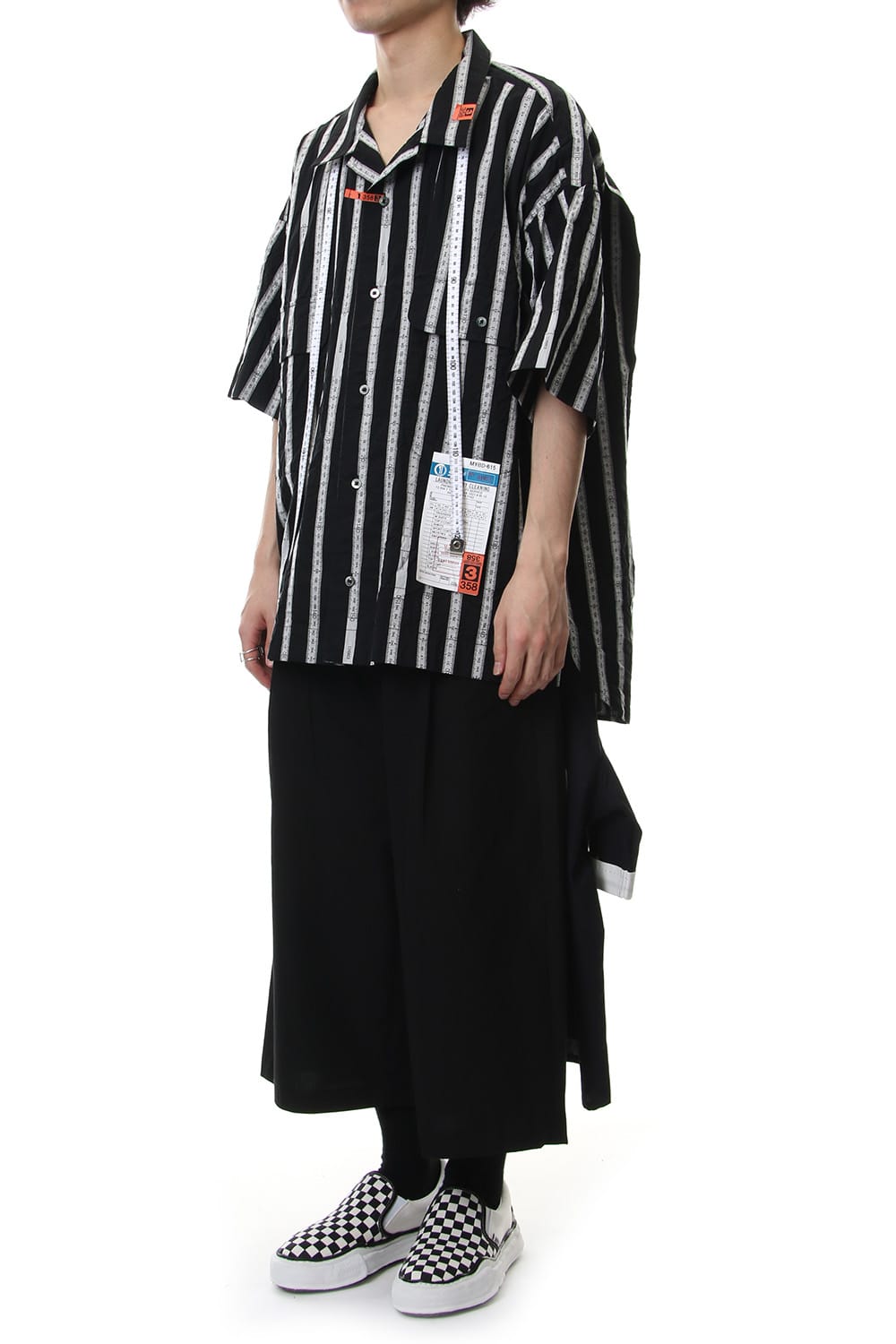 MAJOUR JAQUARD H/S SHIRT Black