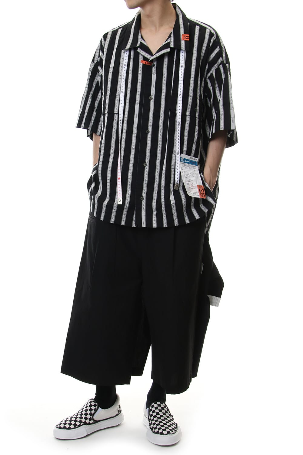 MAJOUR JAQUARD H/S SHIRT Black