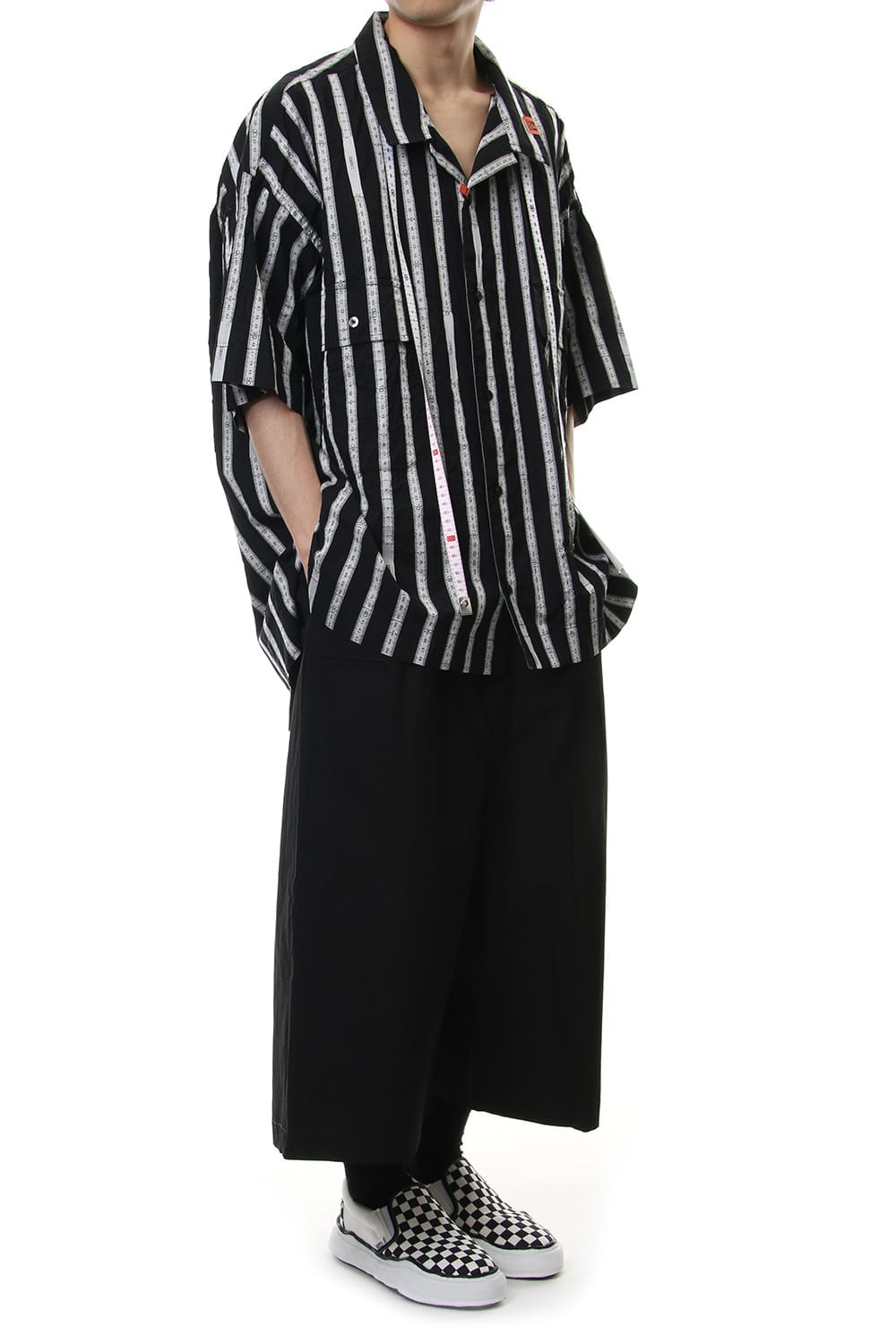 MAJOUR JAQUARD H/S SHIRT Black