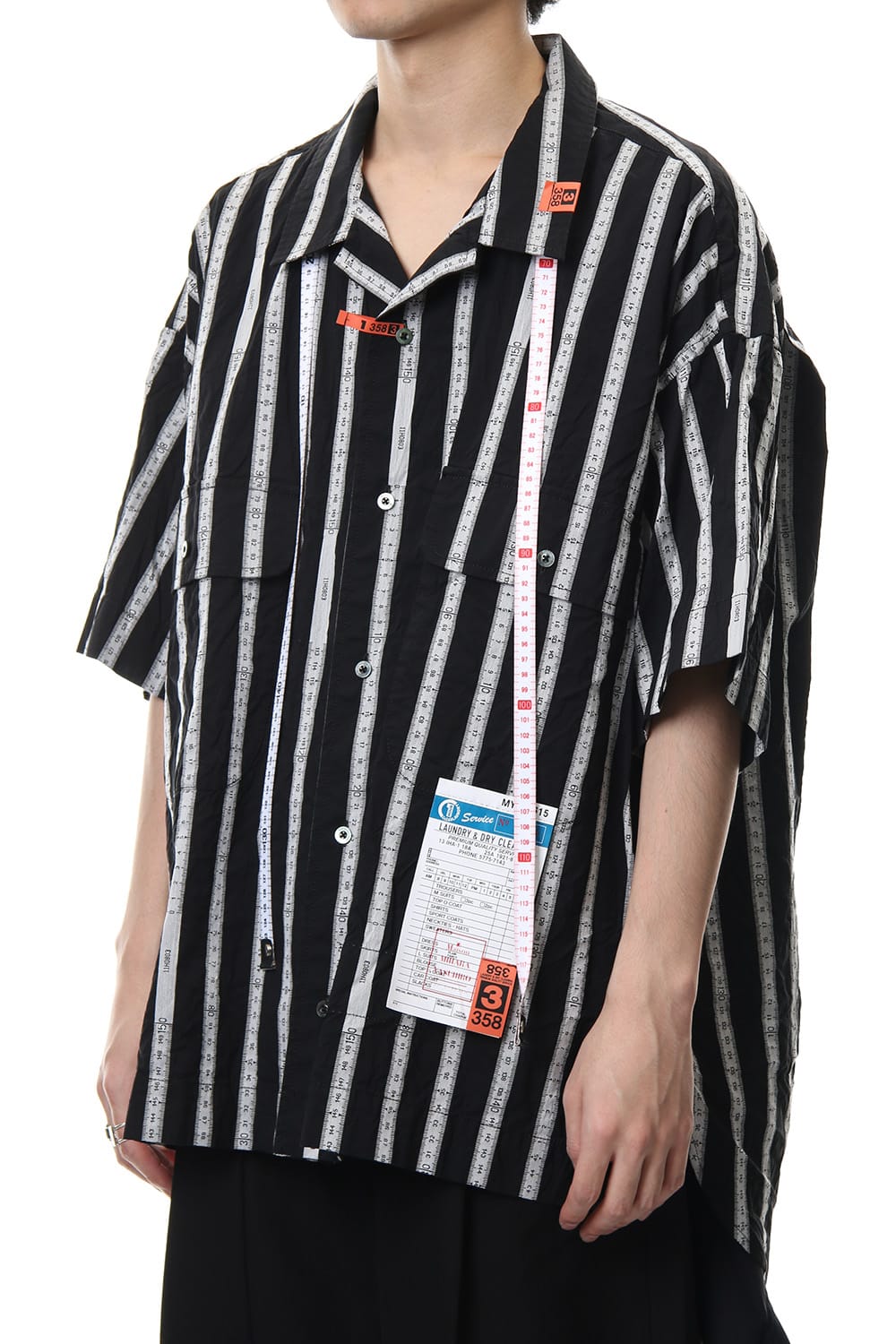 MAJOUR JAQUARD H/S SHIRT Black