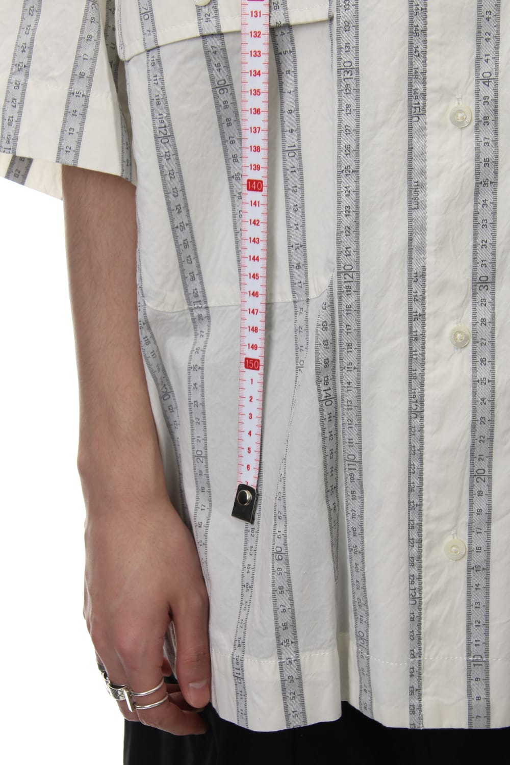 MAJOUR JAQUARD H/S SHIRT White