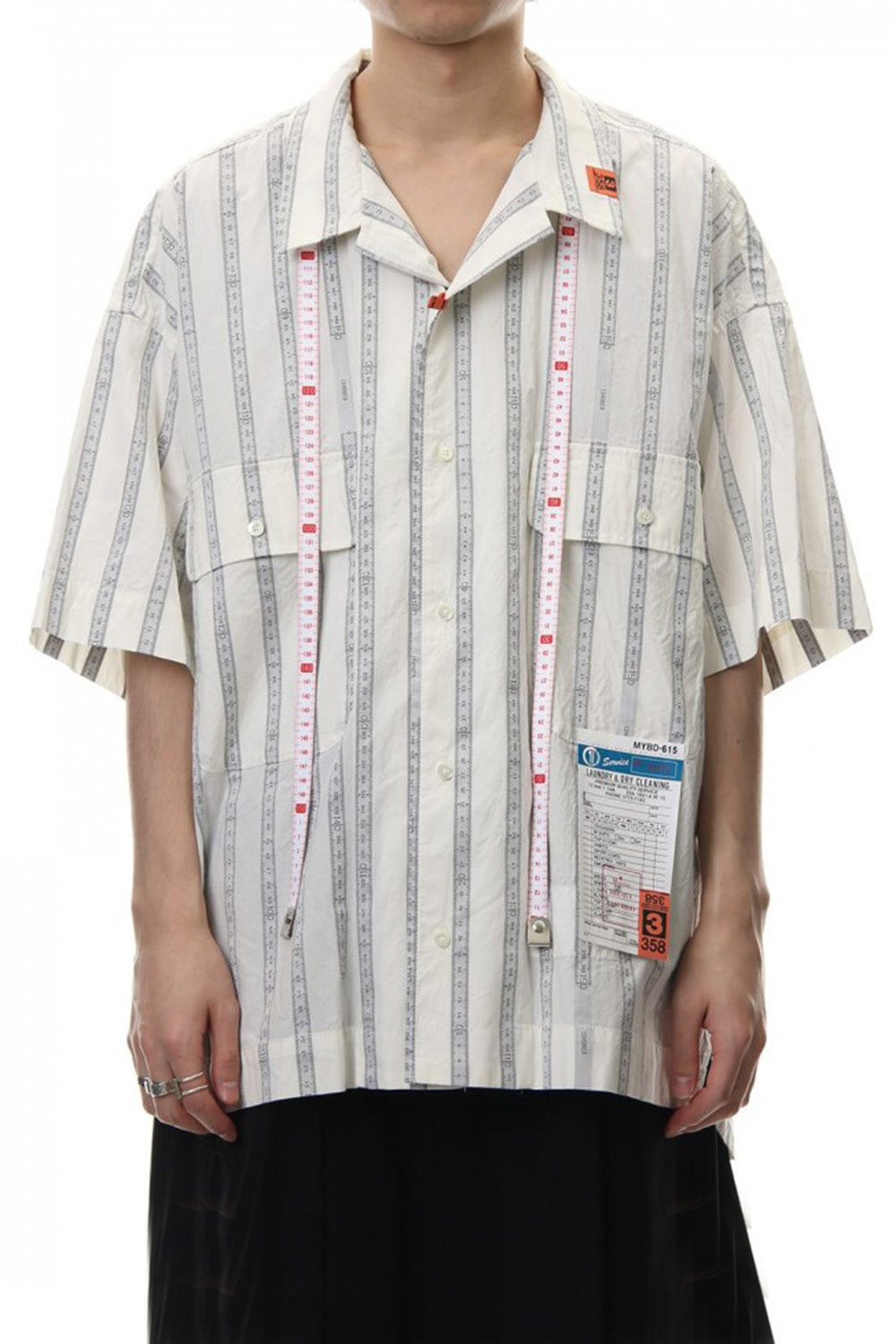 MAJOUR JAQUARD H/S SHIRT White