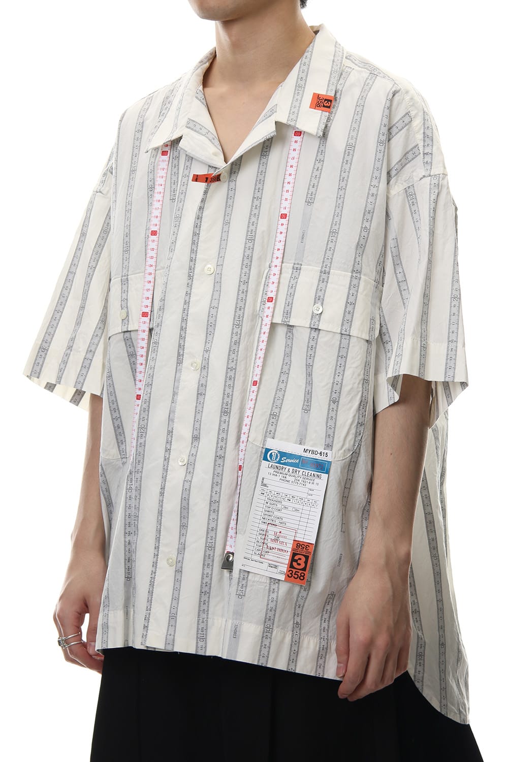 MAJOUR JAQUARD H/S SHIRT White
