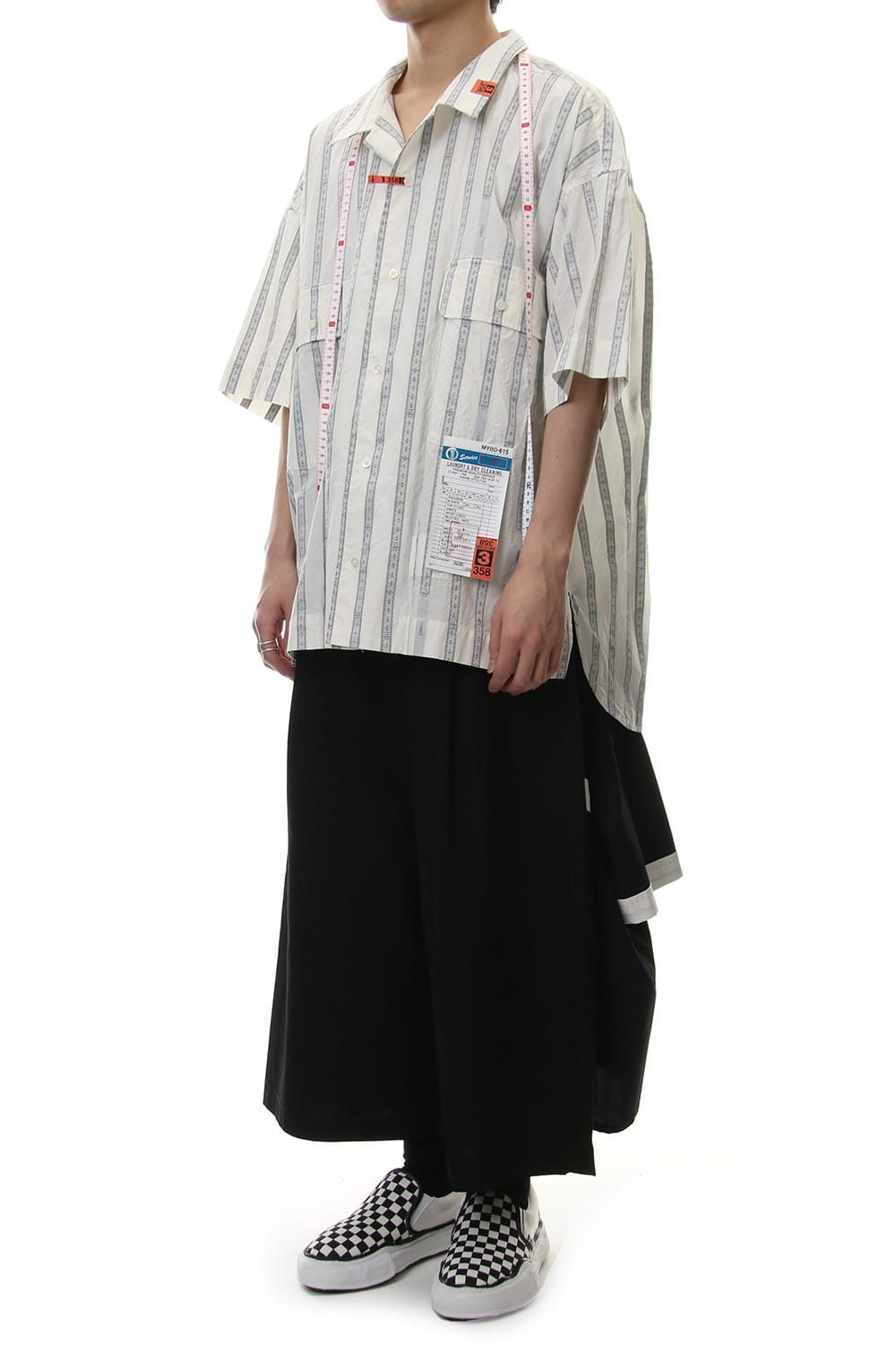 MAJOUR JAQUARD H/S SHIRT White