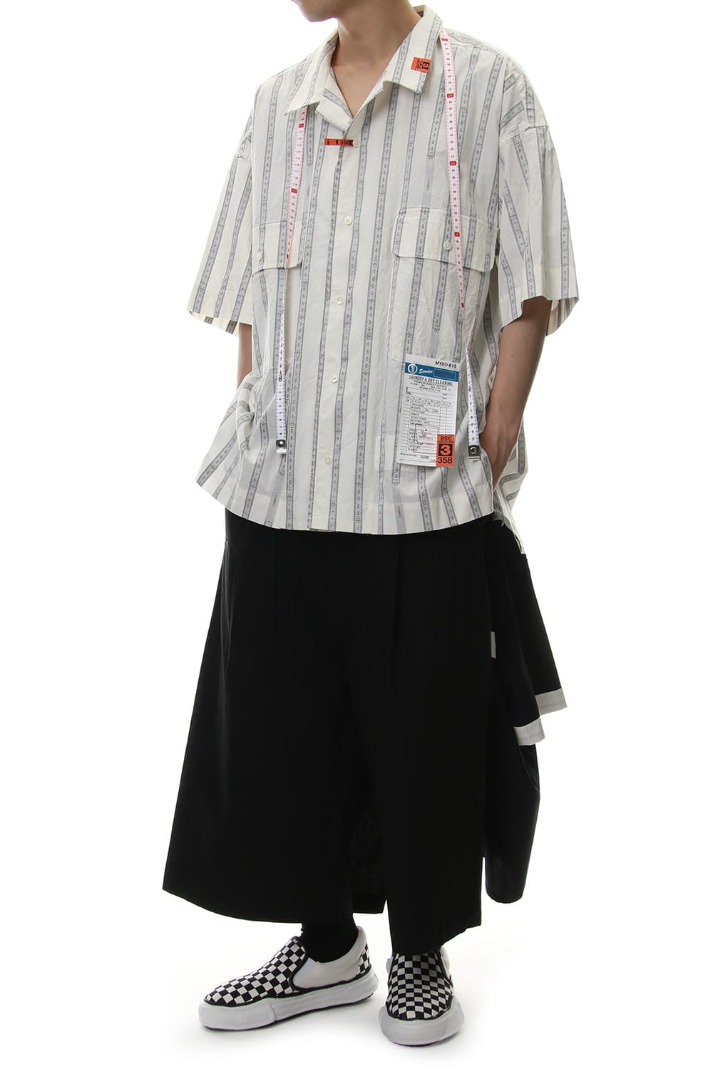 MAJOUR JAQUARD H/S SHIRT White