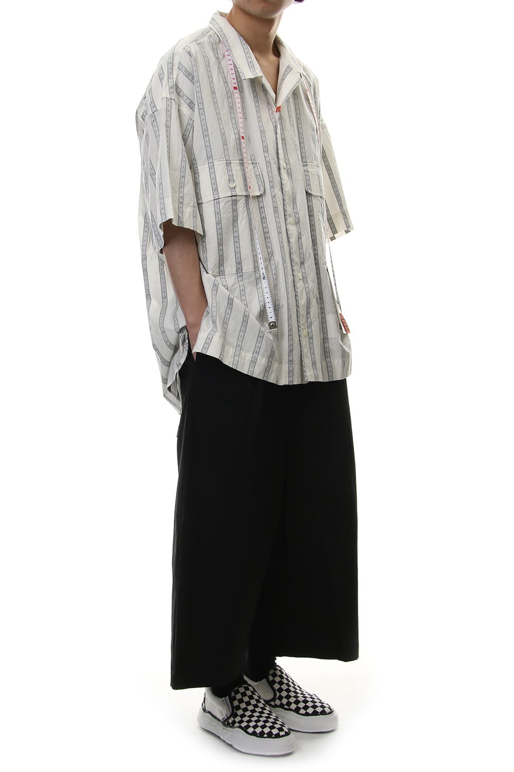 MAJOUR JAQUARD H/S SHIRT White