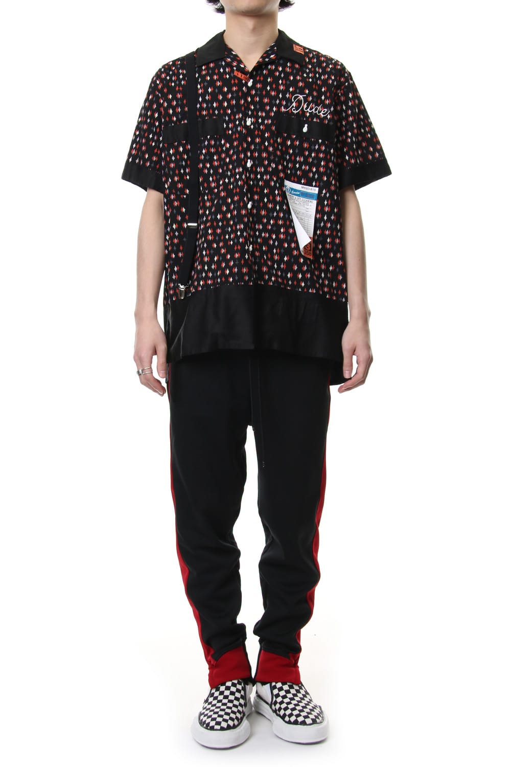 FINE PATTERN BOWLING SHIRT