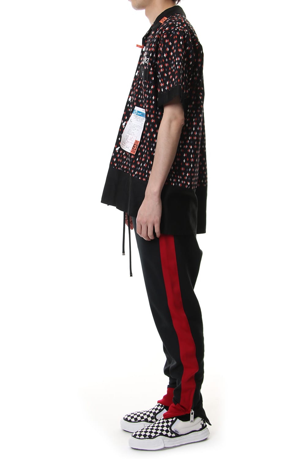 FINE PATTERN BOWLING SHIRT