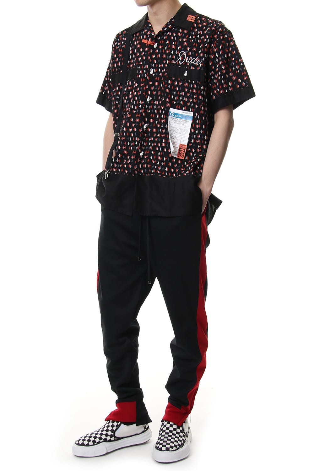 FINE PATTERN BOWLING SHIRT