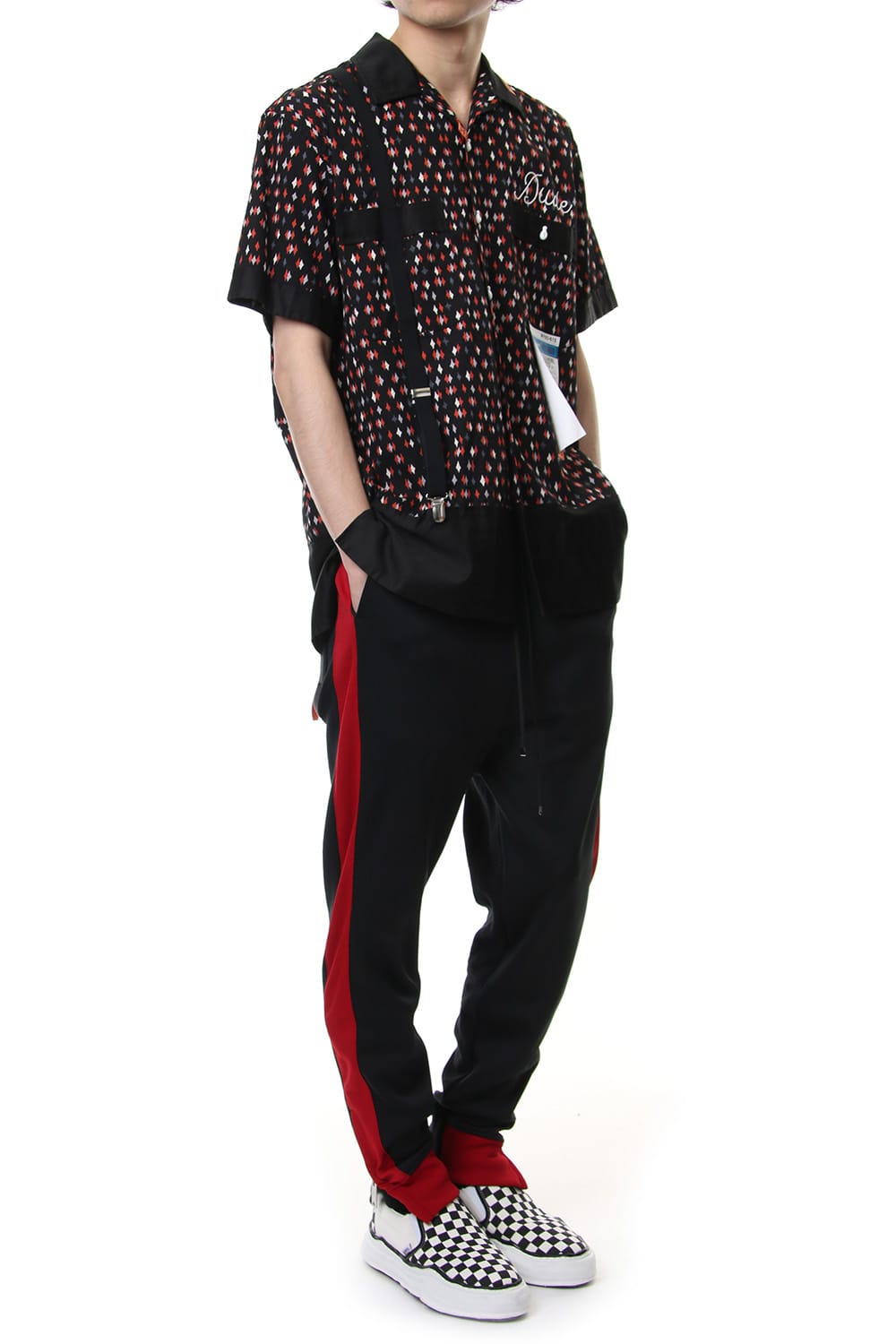 FINE PATTERN BOWLING SHIRT