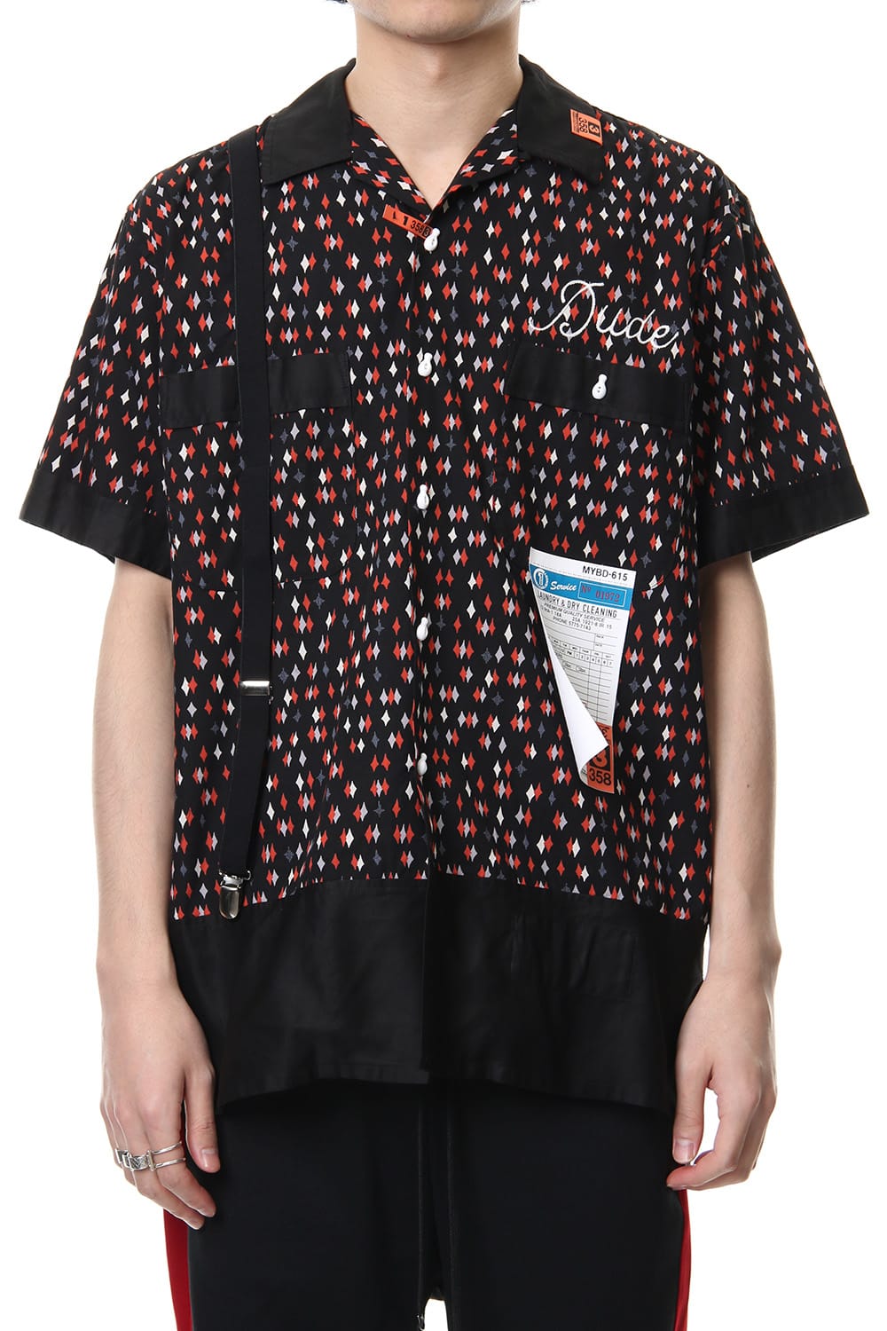 FINE PATTERN BOWLING SHIRT