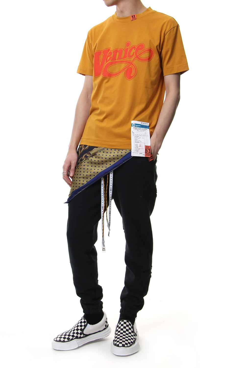 Scarf T-shirt Yellow