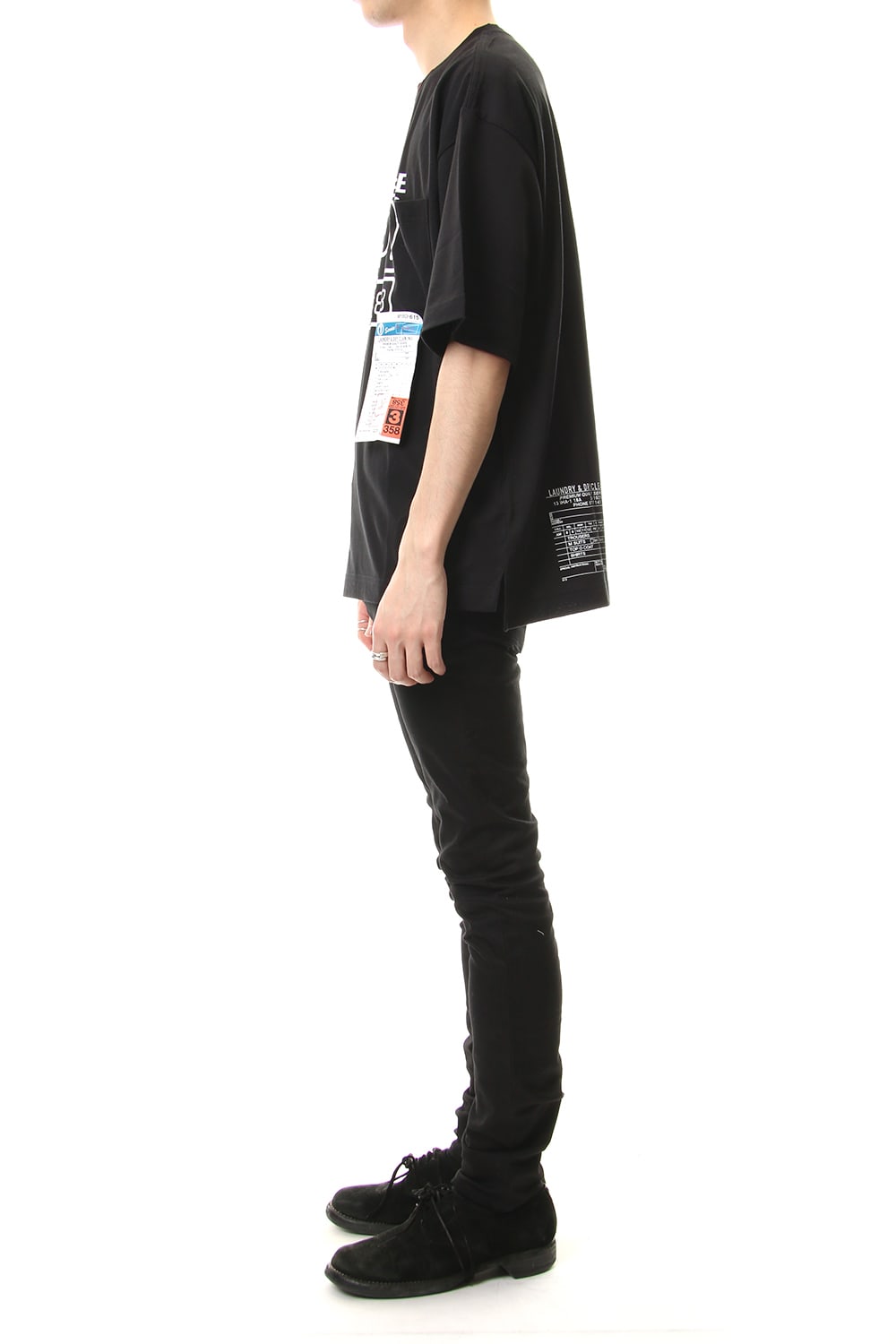 CASSETTE TAPE Printed T-shirt Black