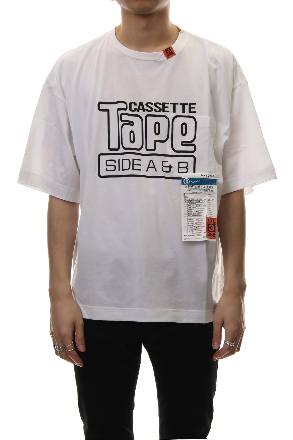 CASSETTE TAPE Printed T-shirt White